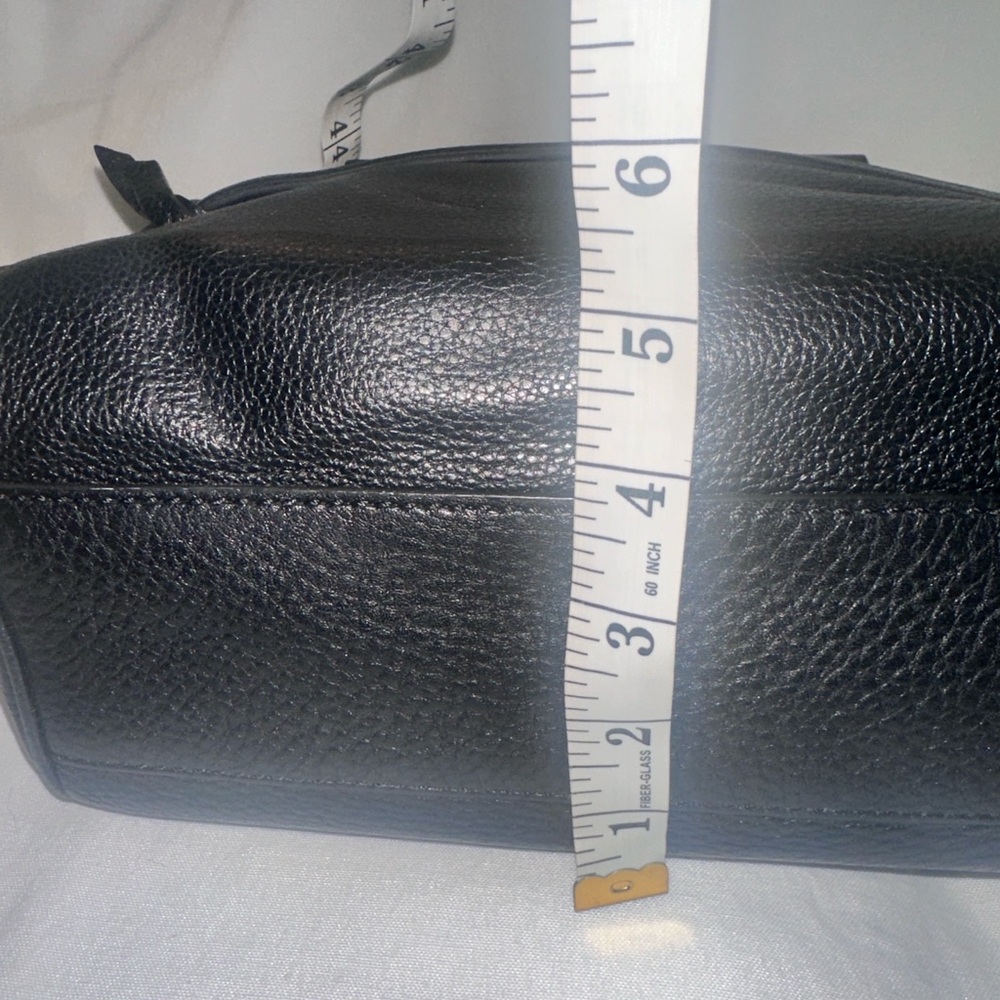 Kate Spade Pebbled Black Leather Satchel with Removal Strap - Picture 4 of 9